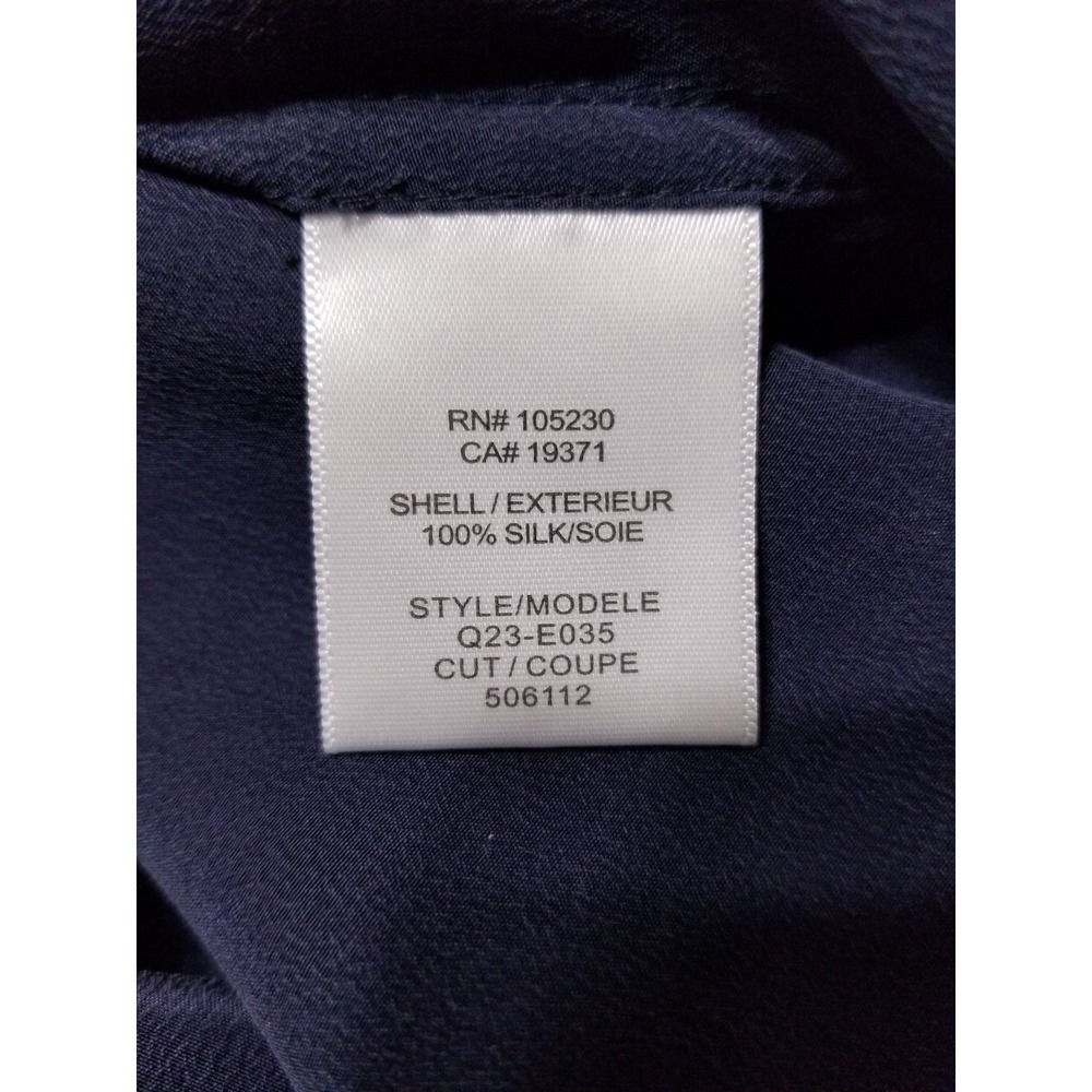 NWT Equipment Signature Silk Shirt Blouse Peacoat Navy Size XS $218 - Picture 16 of 16